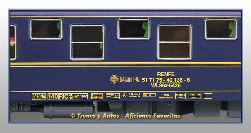 Coche camas T2 WL36x-5436 - Renfe